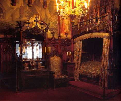 Bedroom on Newschwanstein Castle Bedroom