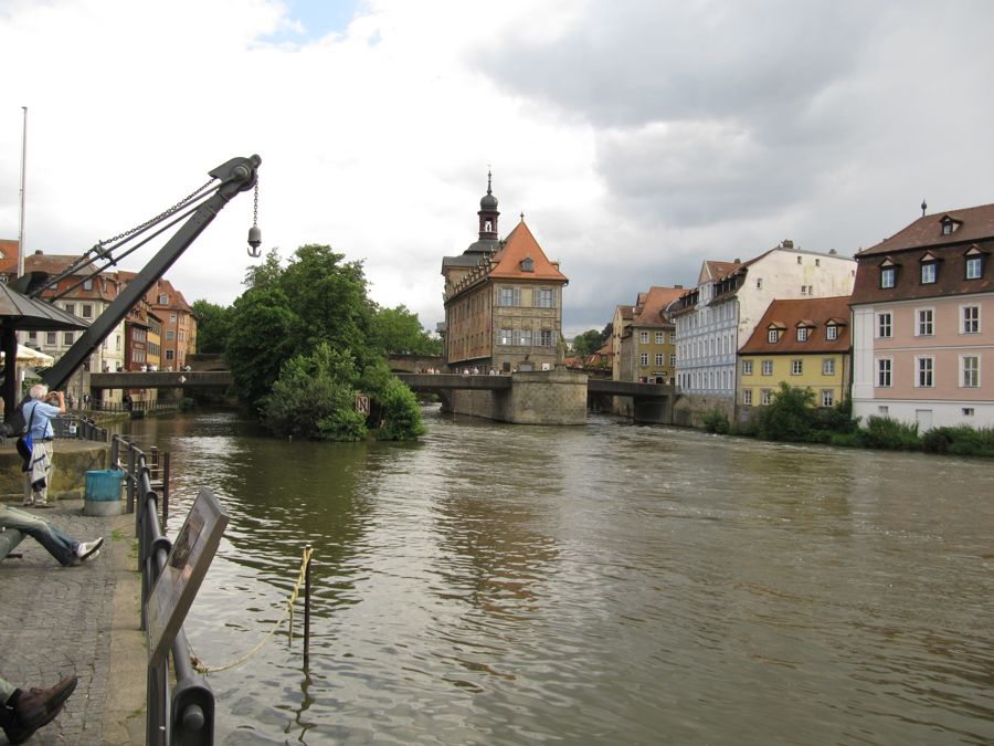 old crane and town hall bamberg