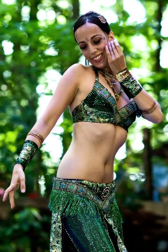 belly dancer green
