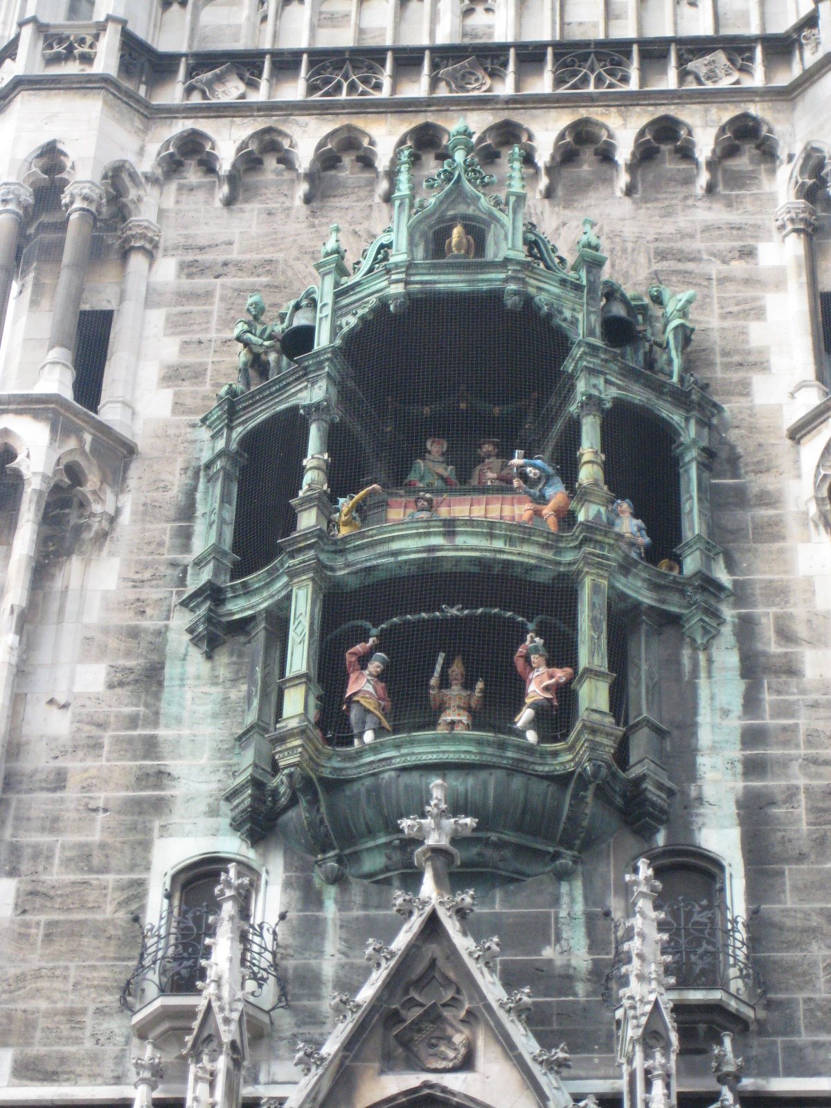 Munich Glockenspiel on the Neues Rathaus tower, Marienplatz
