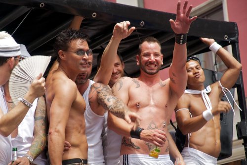 Munich, Germany. 15th July, 2017. Pride car. Today the Pride (Christopher  Street Day) took place in Munich. Several political and queer groups such  as some corporations organized it and participated. Credit: Alexander