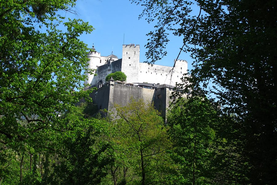 hohensalzburg fortress from the moenchsberg