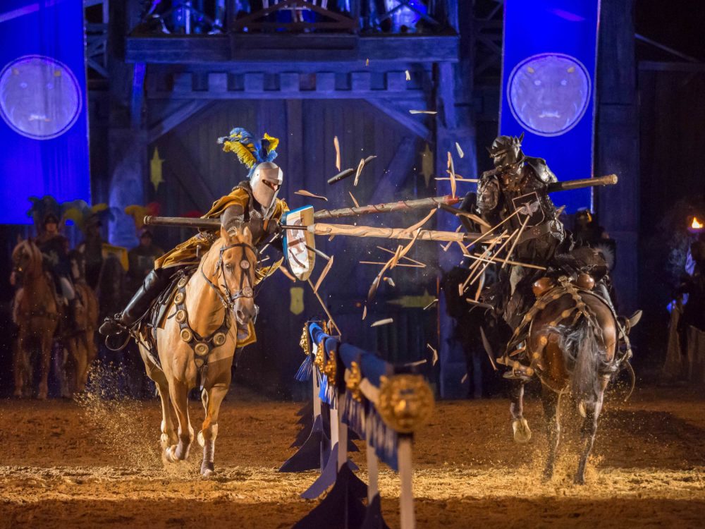 Crack! Part of the arena show.