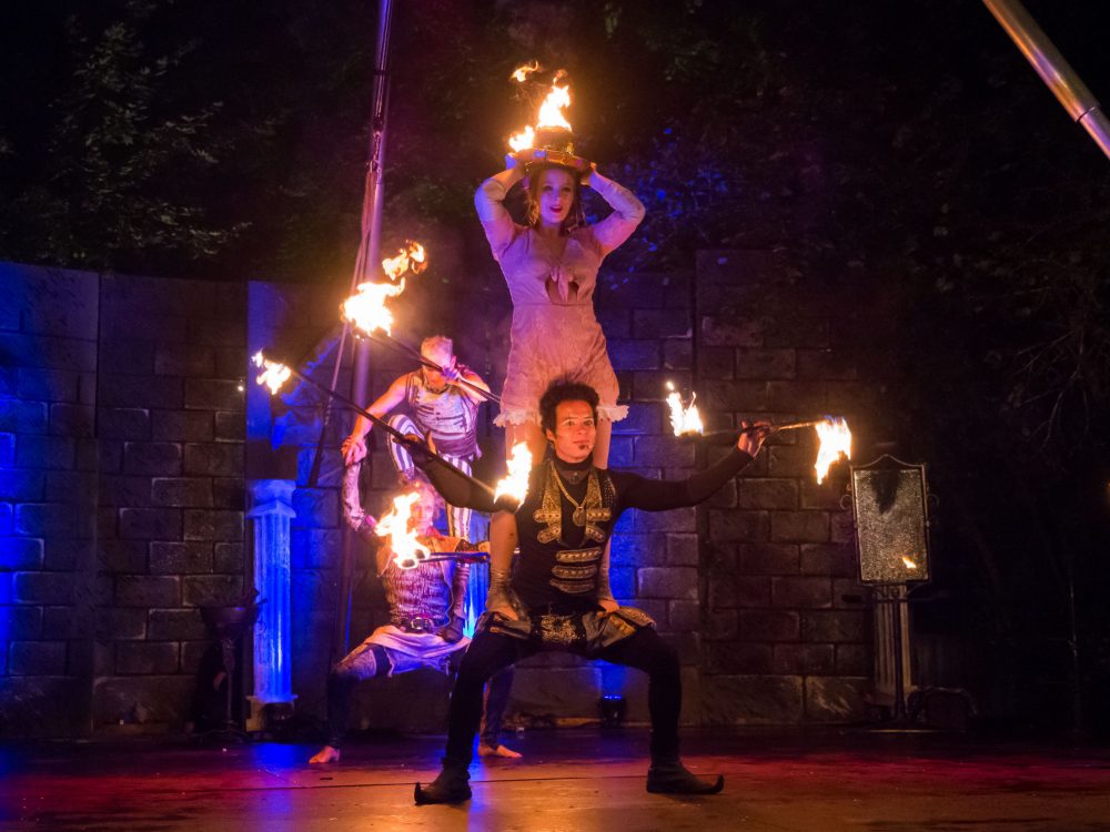 We love fire! Part of the show.