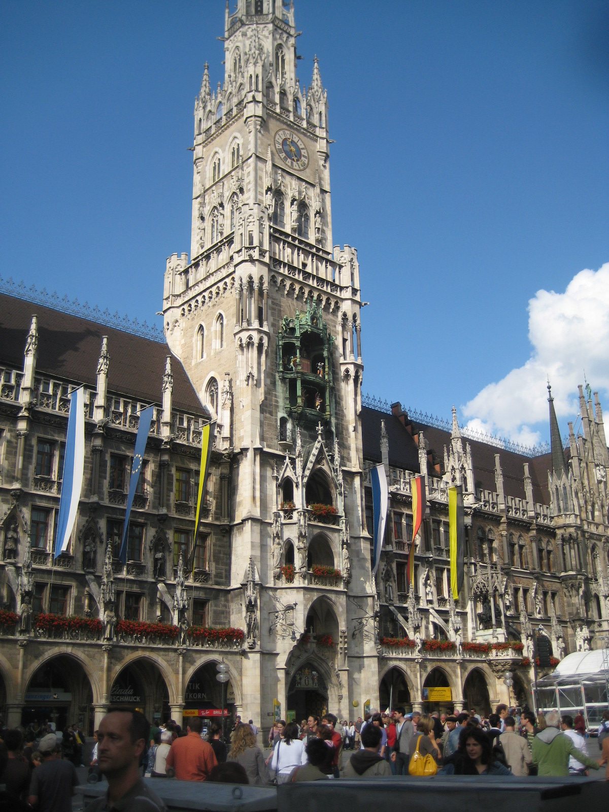 Neues Rathaus tower on Marienplatz, Munich