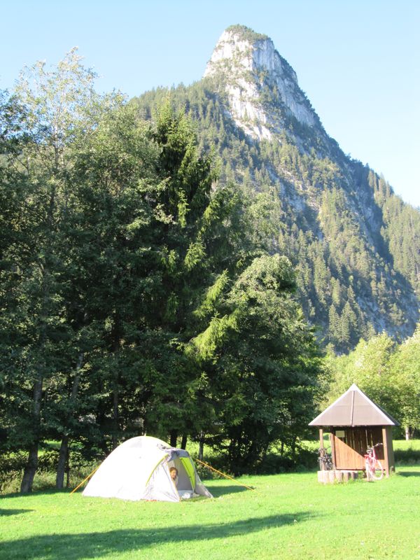 oberammergau campsite with the kofel