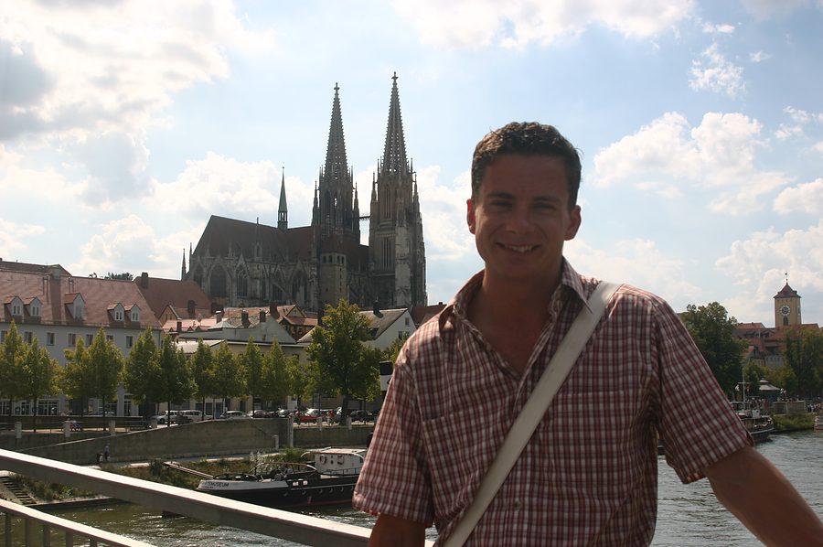 regensburg cathedral from the danube