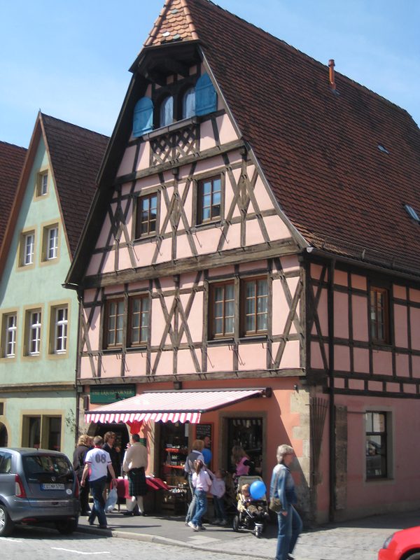 half-timbered house rothenburg