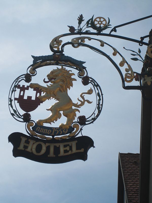 hotel sign rothenburg