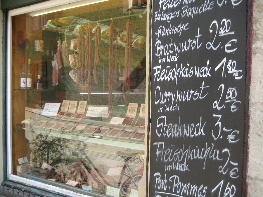 sausage menu rothenburg