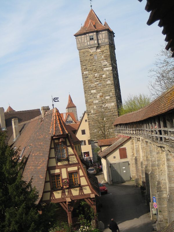 rothenburg town wall tower