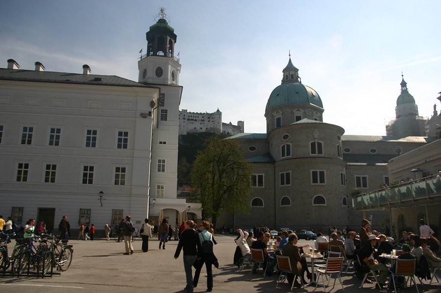 residenzplatz salzburg cathedral dome