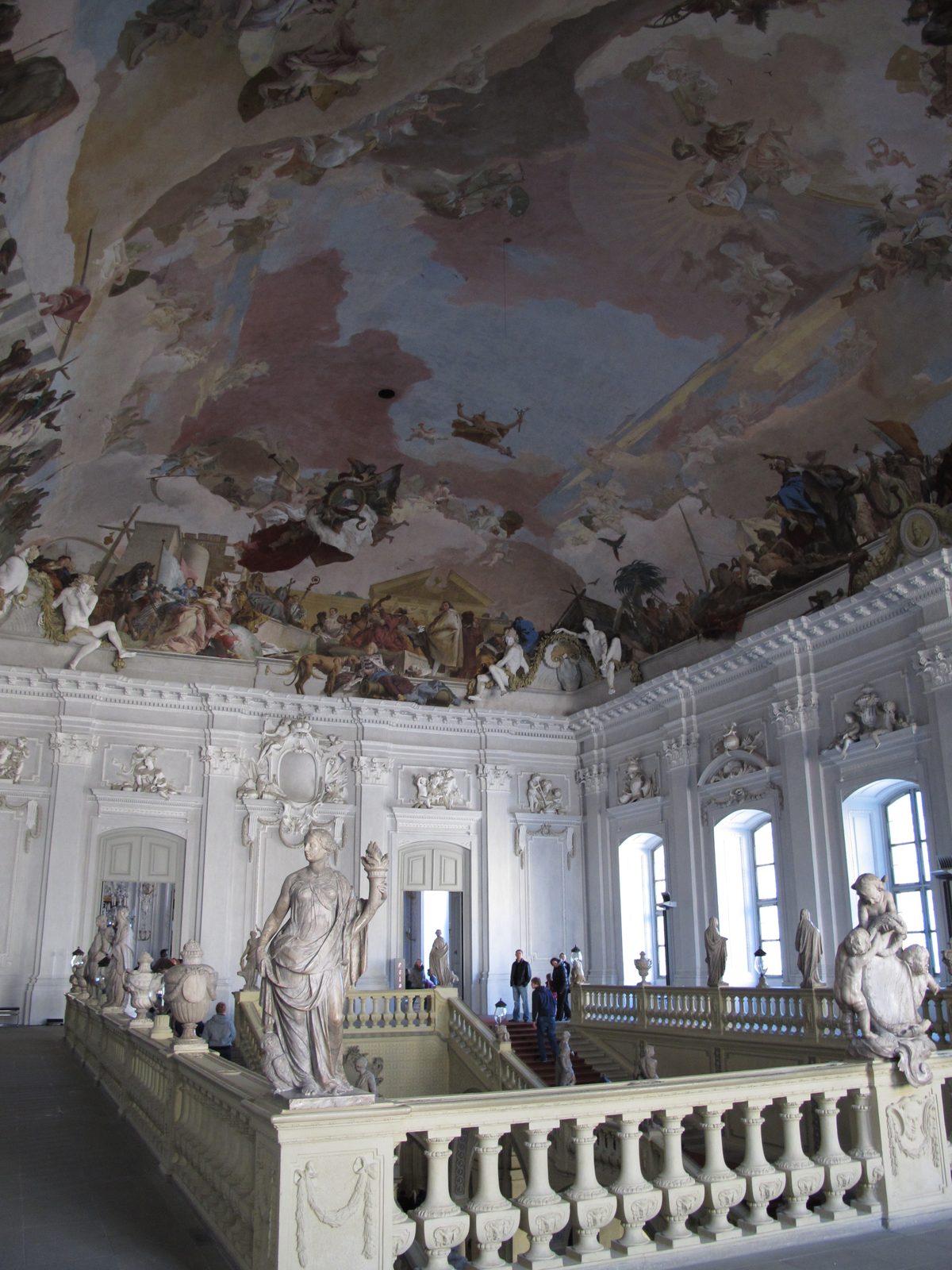 Tiepolo ceiling fresco above the staircase of the Wurzburg Residenz